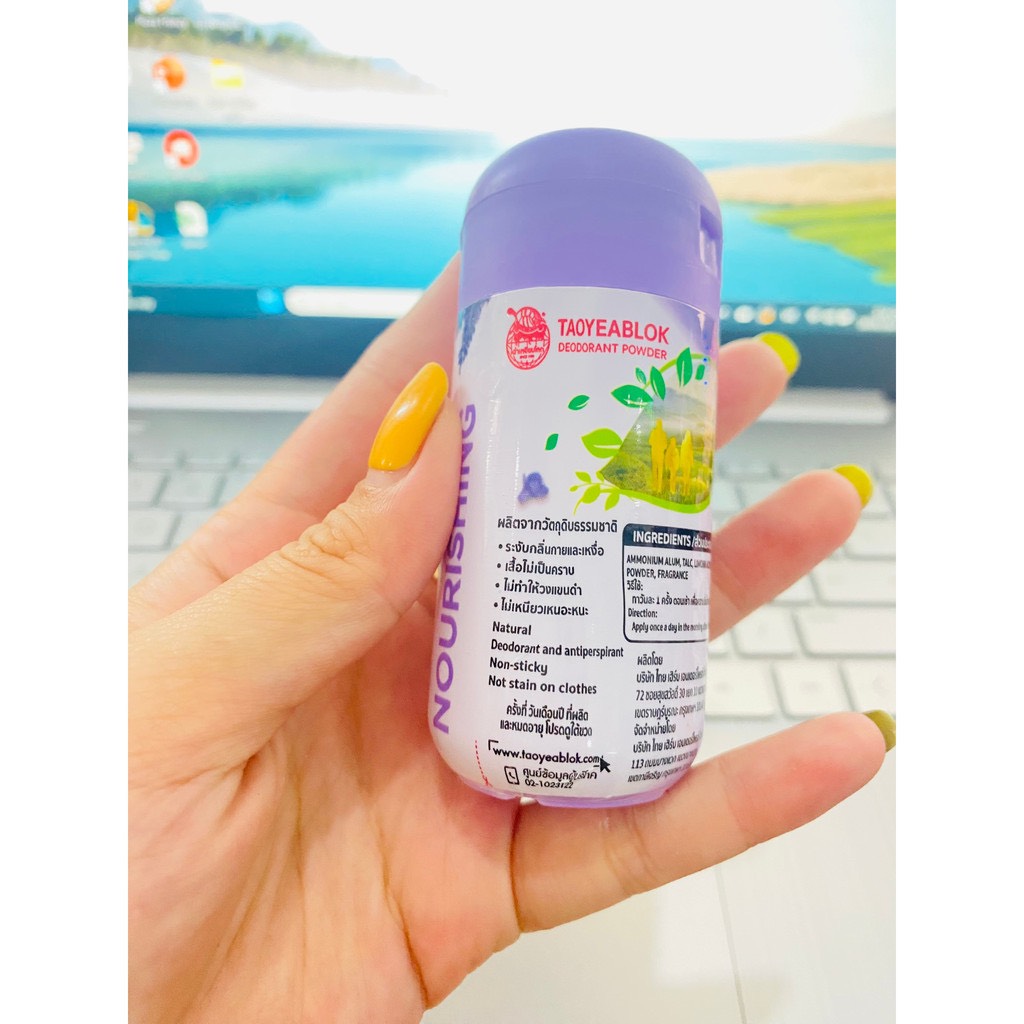 [CHÍNH HÃNG] Phấn Khử Mùi Con Rùa Taoyeablok Deodorant Powder Thái Lan 22gr