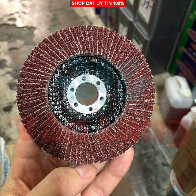 10 Đĩa nhám xếp VIkO mài kim loại, đá. Có dạng hình tròn