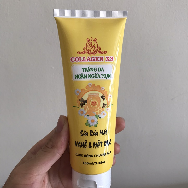 [HCM] Sữa rửa mặt nghệ và mật ong collagen x3