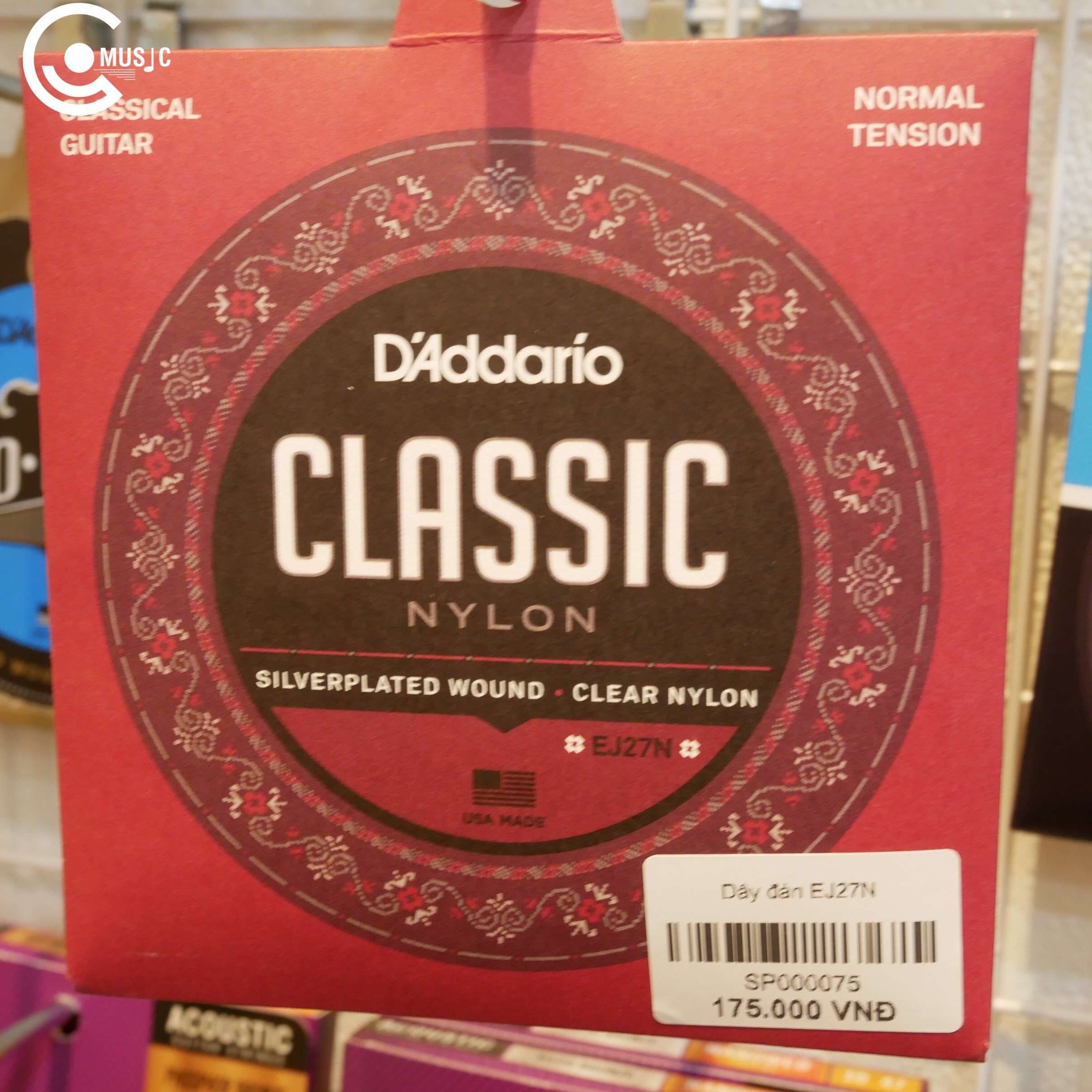 Dây đàn Classical Guitar EJ27N - D'Addario Classic Nylon