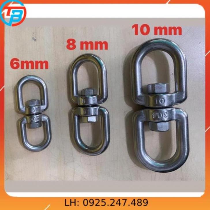 Ma ní xoay inox 304 cáp thép thái bình vina