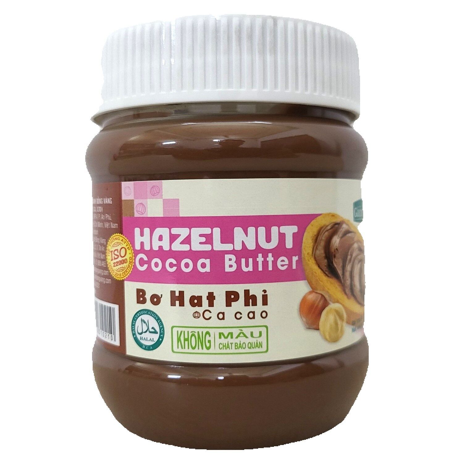 GOLDEN FARM (hộp 340g) BƠ HẠT PHỈ CA CAO Hazelnut Cocoa Butter (HALAL)