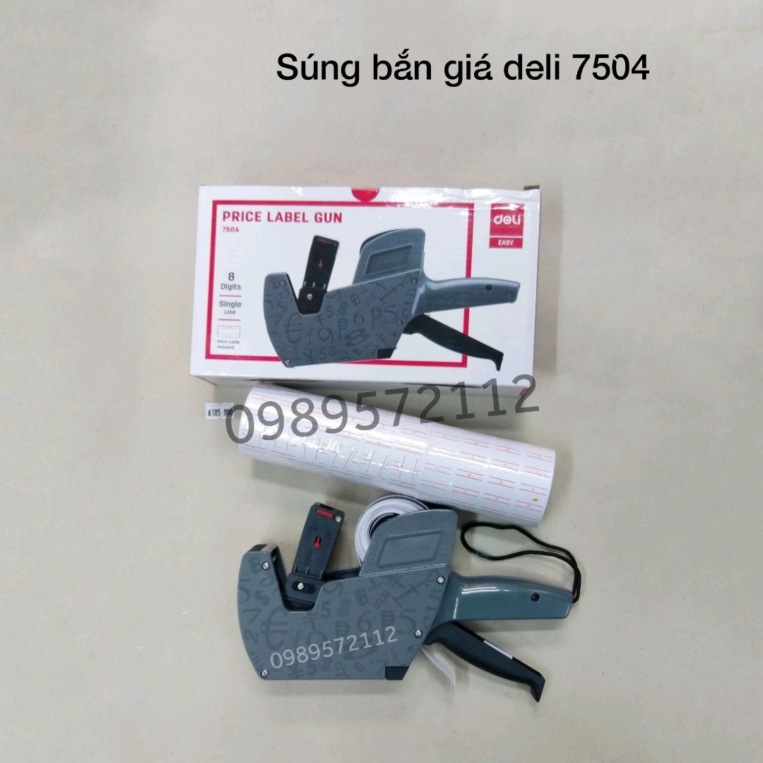 Máy bắn giá deli 7504,gắn giá deli