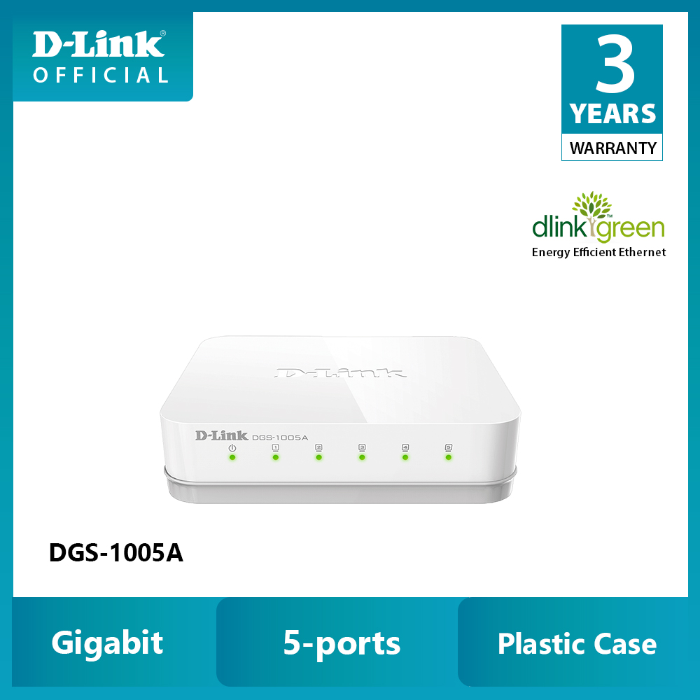 D-LINK DGS-1005A  Bộ chia cổng mạng 5 cổng 10/100/1000