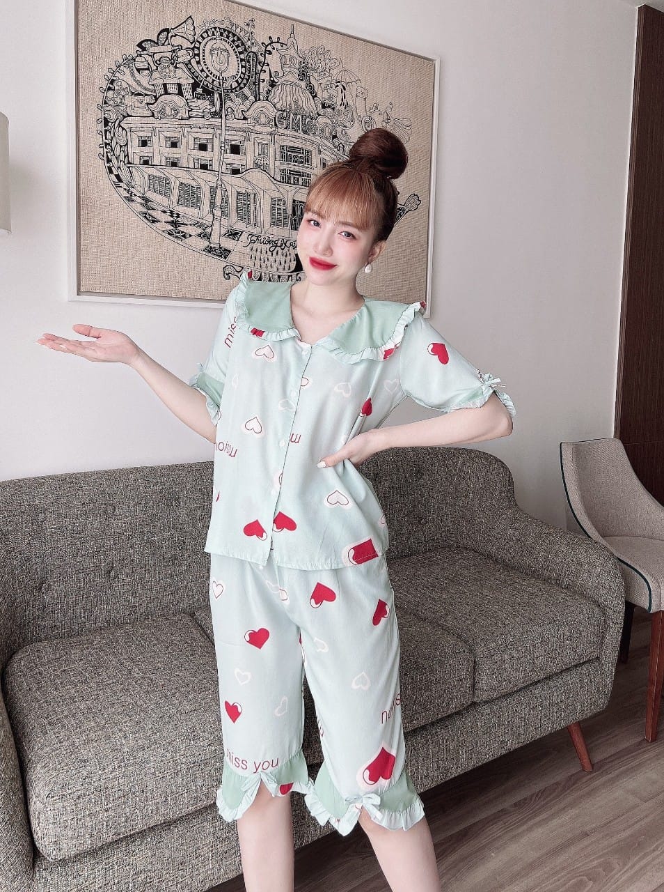 [HCM]Đồ lụa 100D Cao Cấp Kiểu Dáng Cực Xinh - Mẫu mặc sản phẩm thật