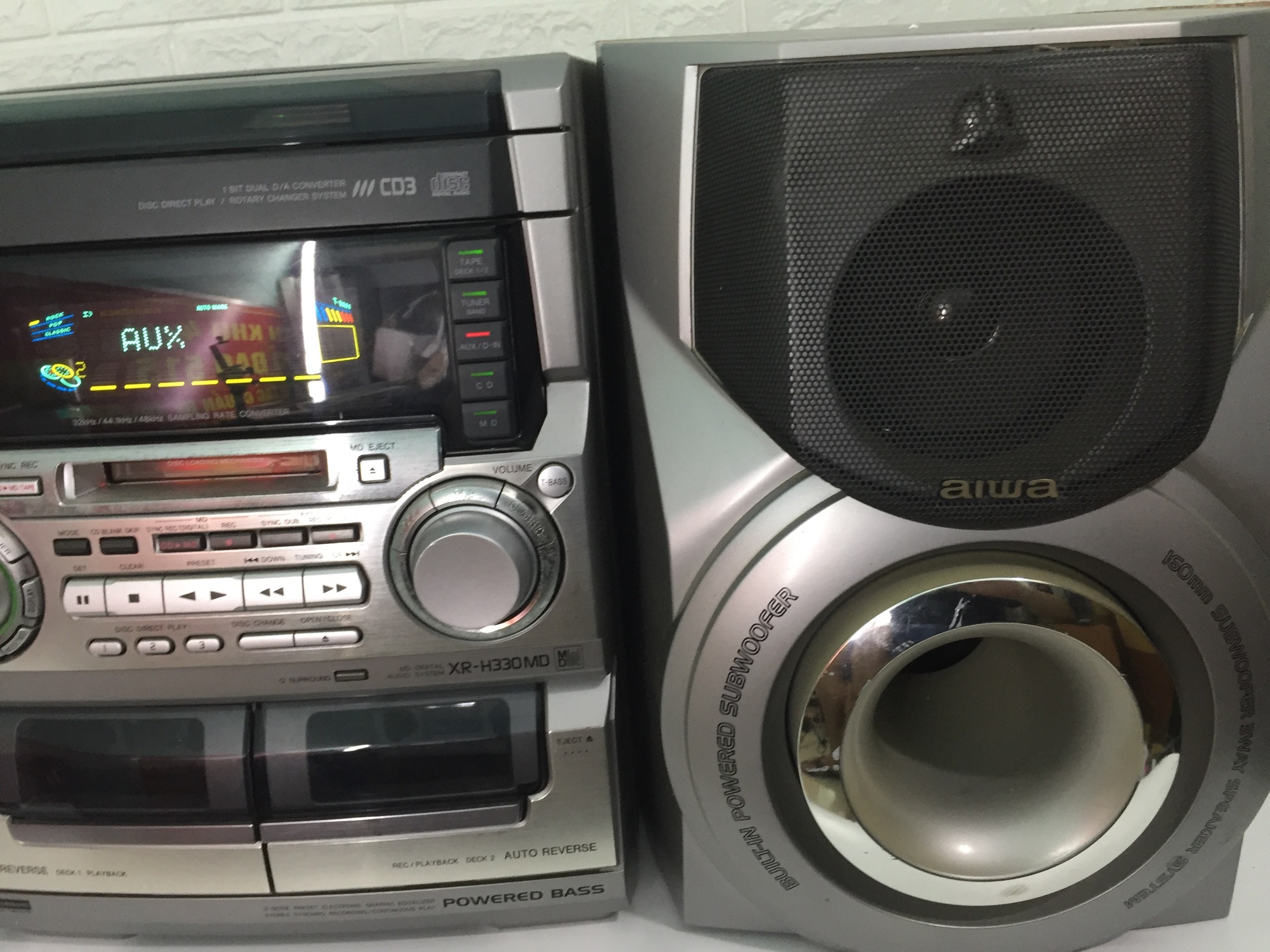 Dàn AiWa H330Md có cổng optical làm giải mã