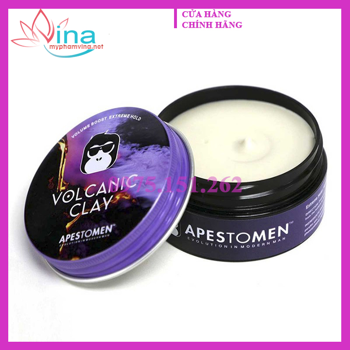 ( Loại Xịn ) SÁP VUỐT TÓC APESTOMEN VOLCANIC CLAY 80ML