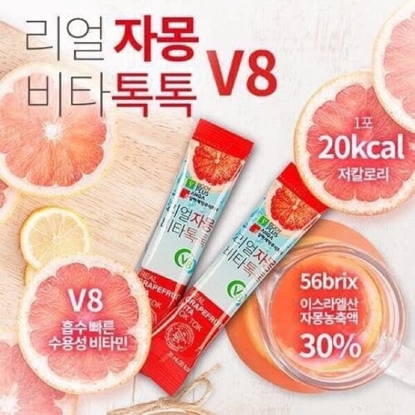 Nước ép bưởi giảm cân Real Grapefruit Vita Tok Tok Sang A( Tách 5 gói) cao cấp