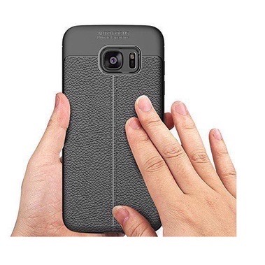 Ốp Lưng Silicon Auto Focus Vân Da Cho Samsung Galaxy S7 EDGE - Phụ Kiện XT