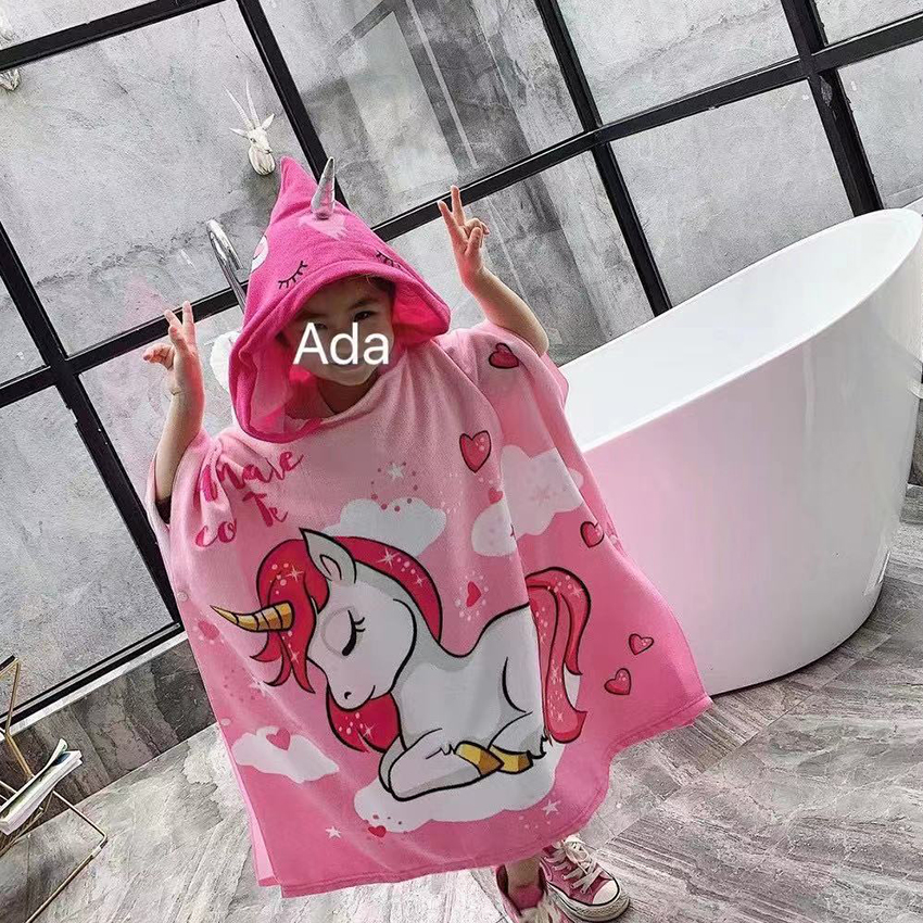 [Size Lớn] Khăn Choàng Tắm Cho Bé Đi Biển Đi Bơi