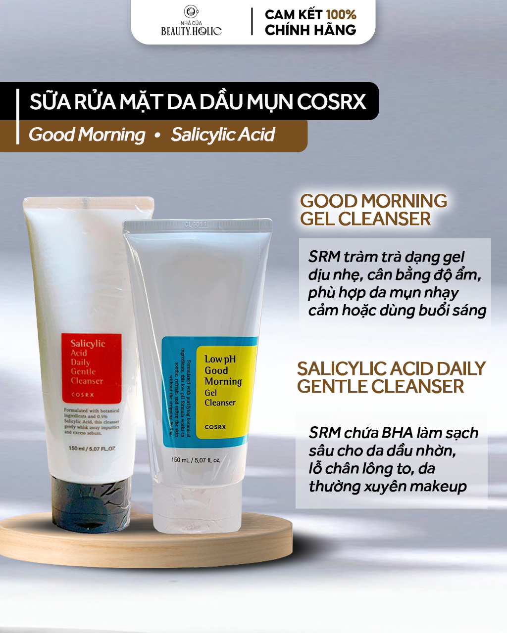 [Nhacuabeautyholic]  Sữa rửa mặt COSRX