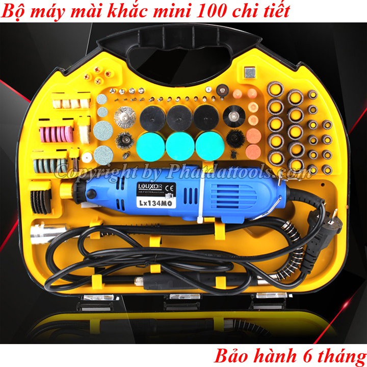 Máy khoan-mai-khắc-cắt DIY đa năng 100 chi tiết LRUXOR cao cấp-Bảo hành 6 tháng