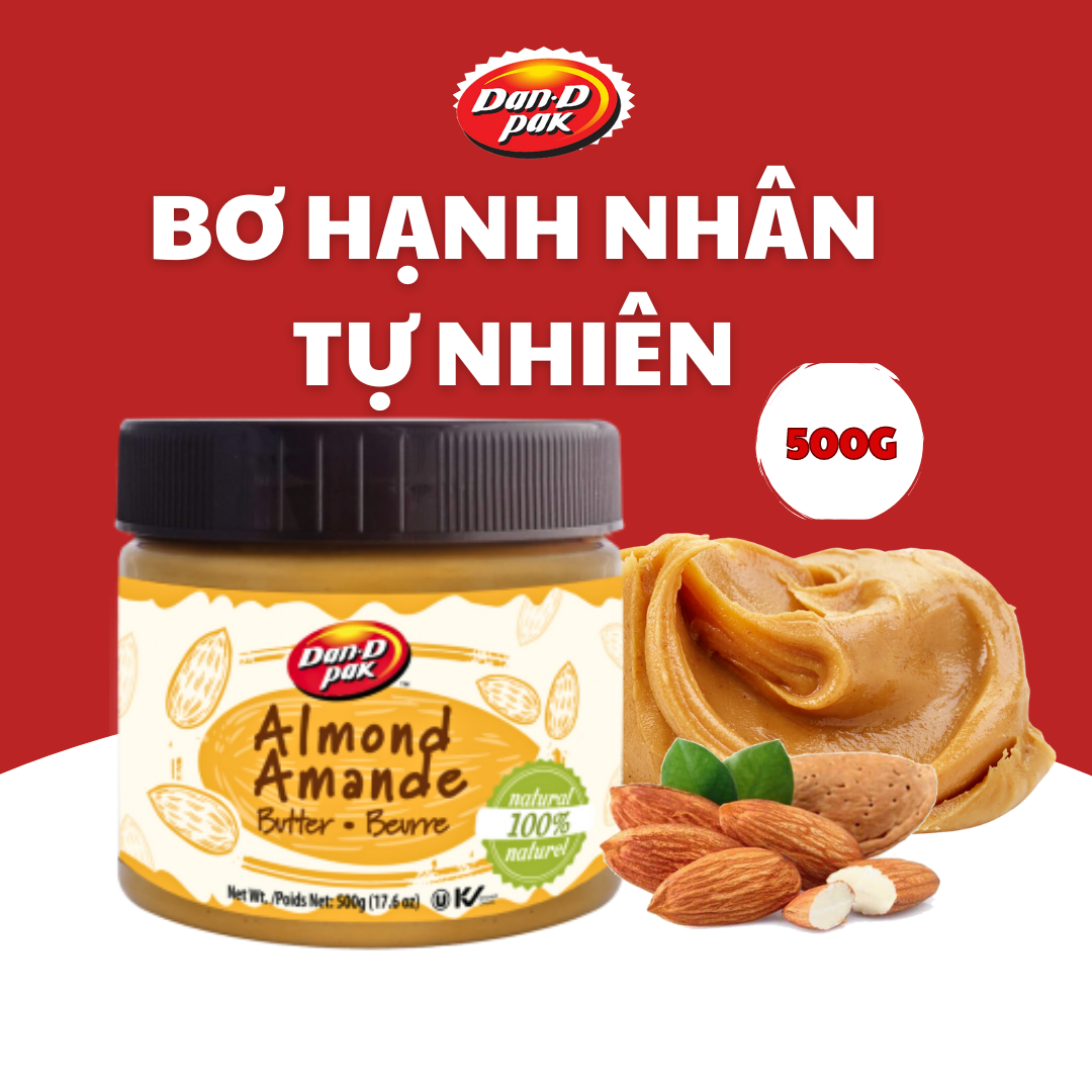 [Chính hãng] Bơ Hạnh Nhân 500g Dan D Pak
