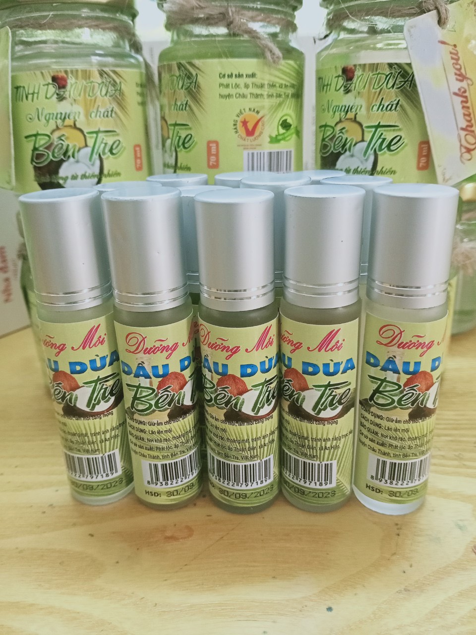 Bi lăn dưỡng môi dầu dừa