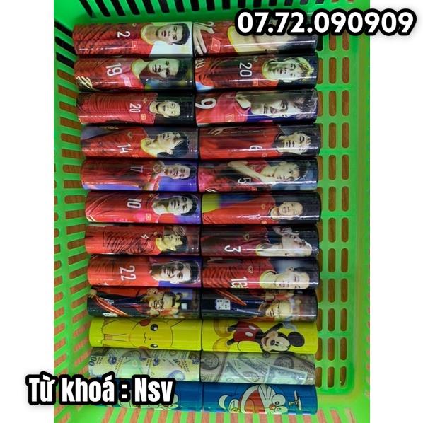 Nsv Combo 20 miếng Skin bọc pin 18650 hình ngẫu nhiên