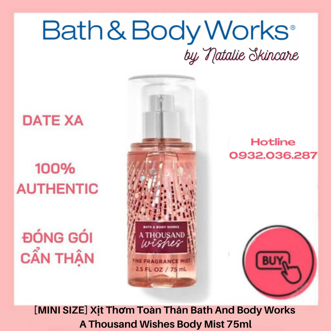 Xịt Thơm Toàn Thân Bath And Body Works - A Thousand Wishes Body Mist 75ml