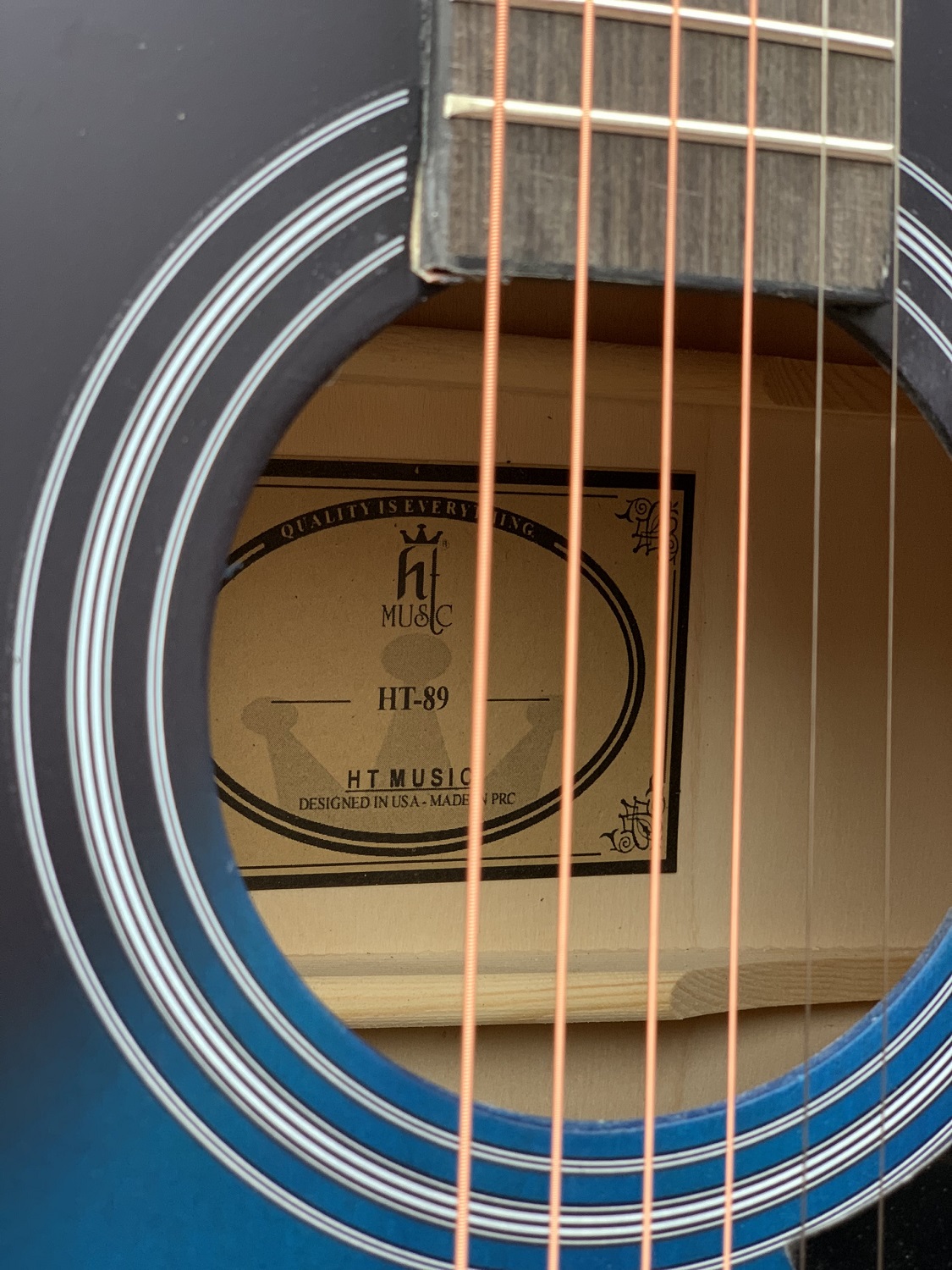 [Tặng kèm phụ kiện] Đàn guitar acoustic HT Music HT-89