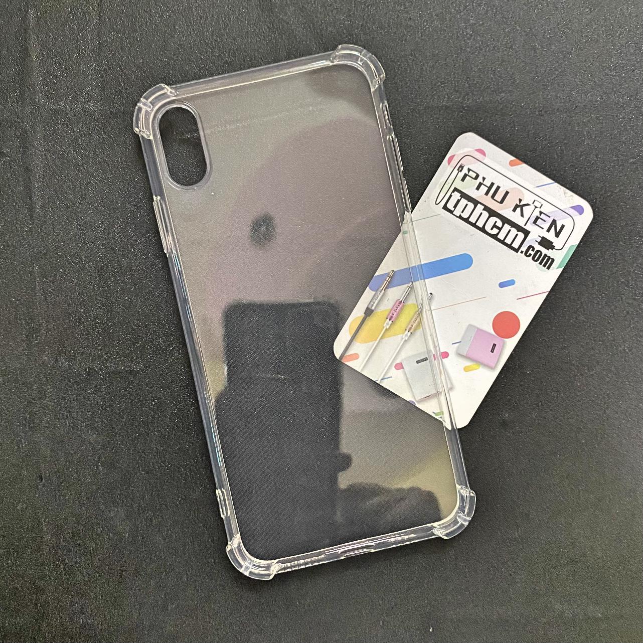 Ốp lưng iPhone Xs Max dẻo Trong suốt Chống sốc