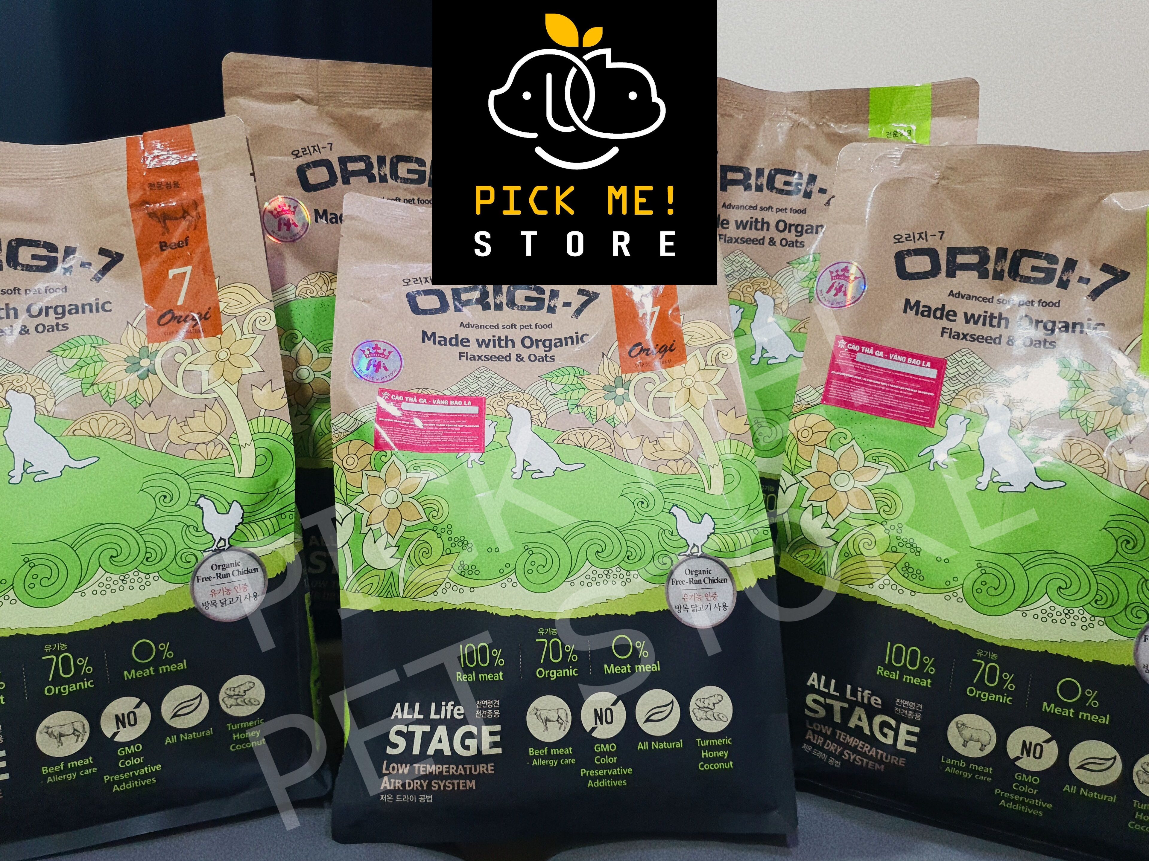 [Túi 400g ] Hạt mềm hữu cơ Origi-7 Cho Chó