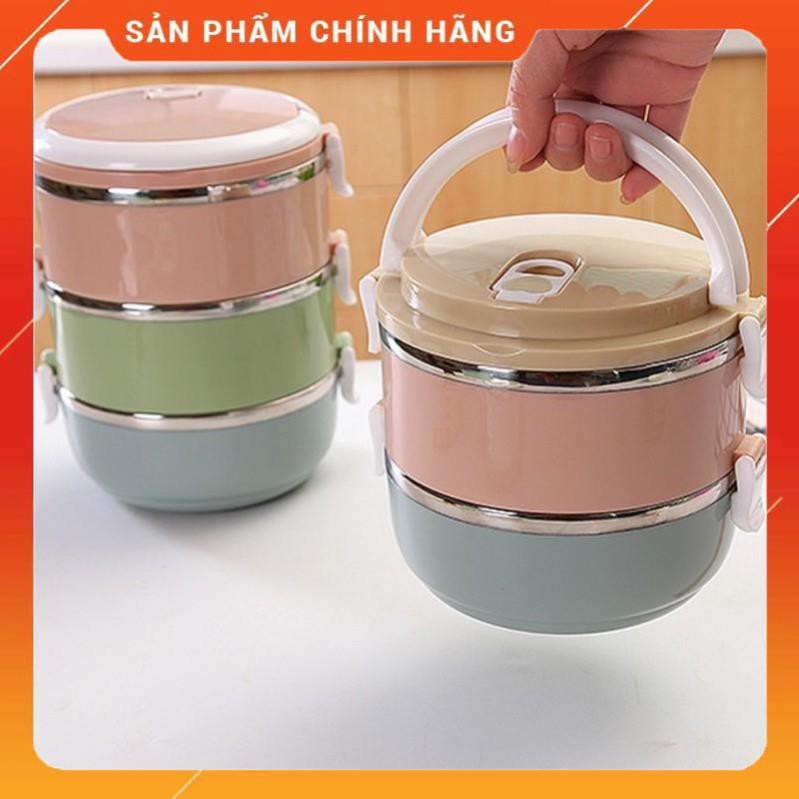 Cà men 2 tầng inox Hộp đựng cơm inox