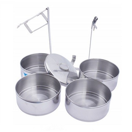 [HCM]Cà Mên Inox 4 ngăn Size 14x4