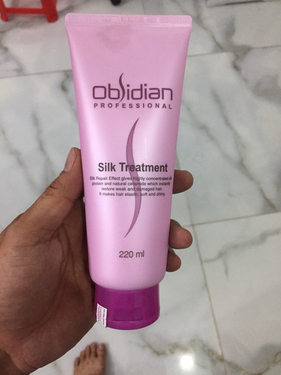 [HCM]Hấp dầu siêu mượt Silk Treament Obsidan Professional Hàn Quốc 220ml