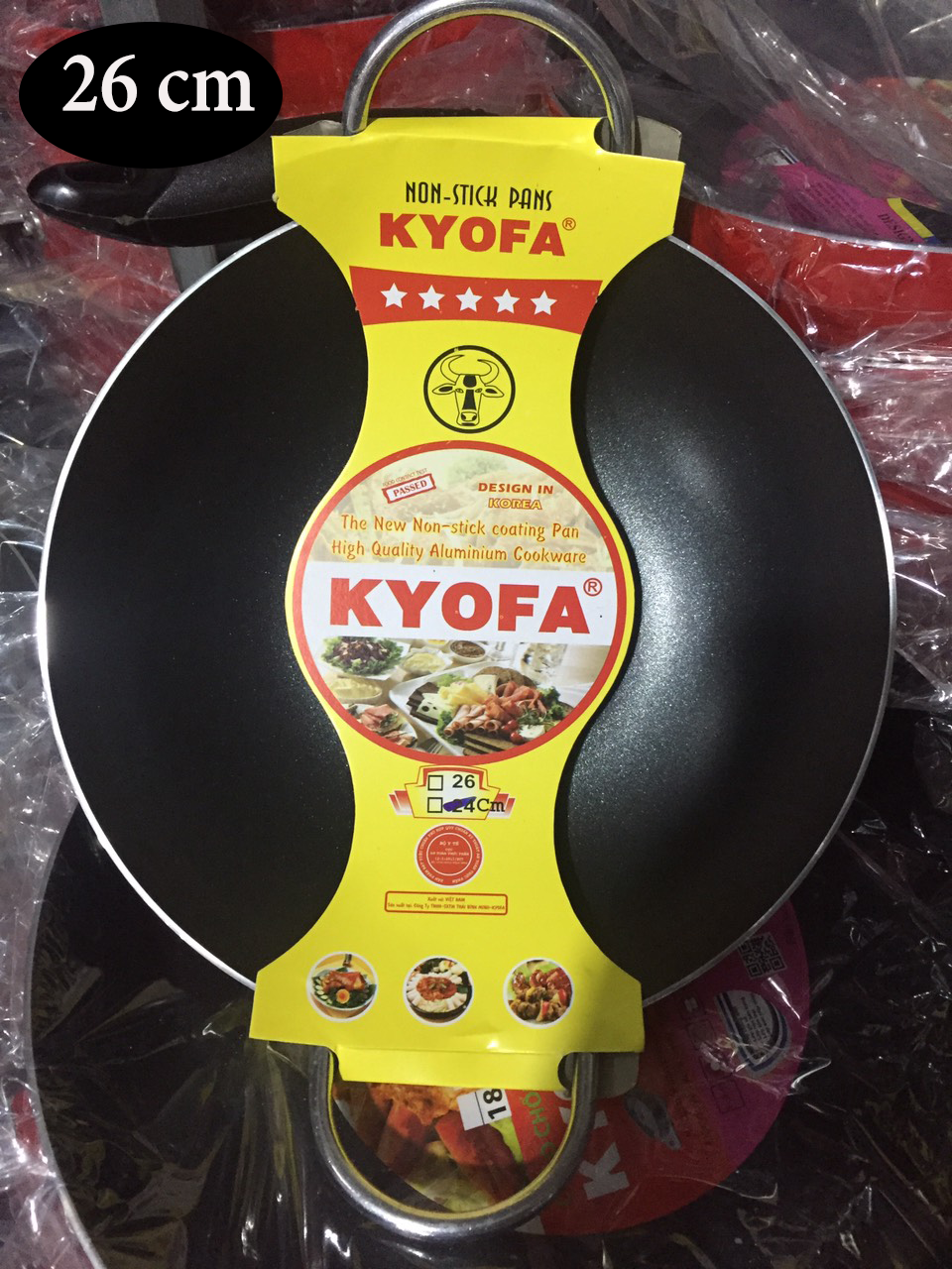 [CHẢO SÂU LÒNG 26 CM] Chảo chống dính 2 quai sâu lòng size 26cm KYOFA hàng công ty dày dặn- Chảo chống dính 2 quai cao cấp