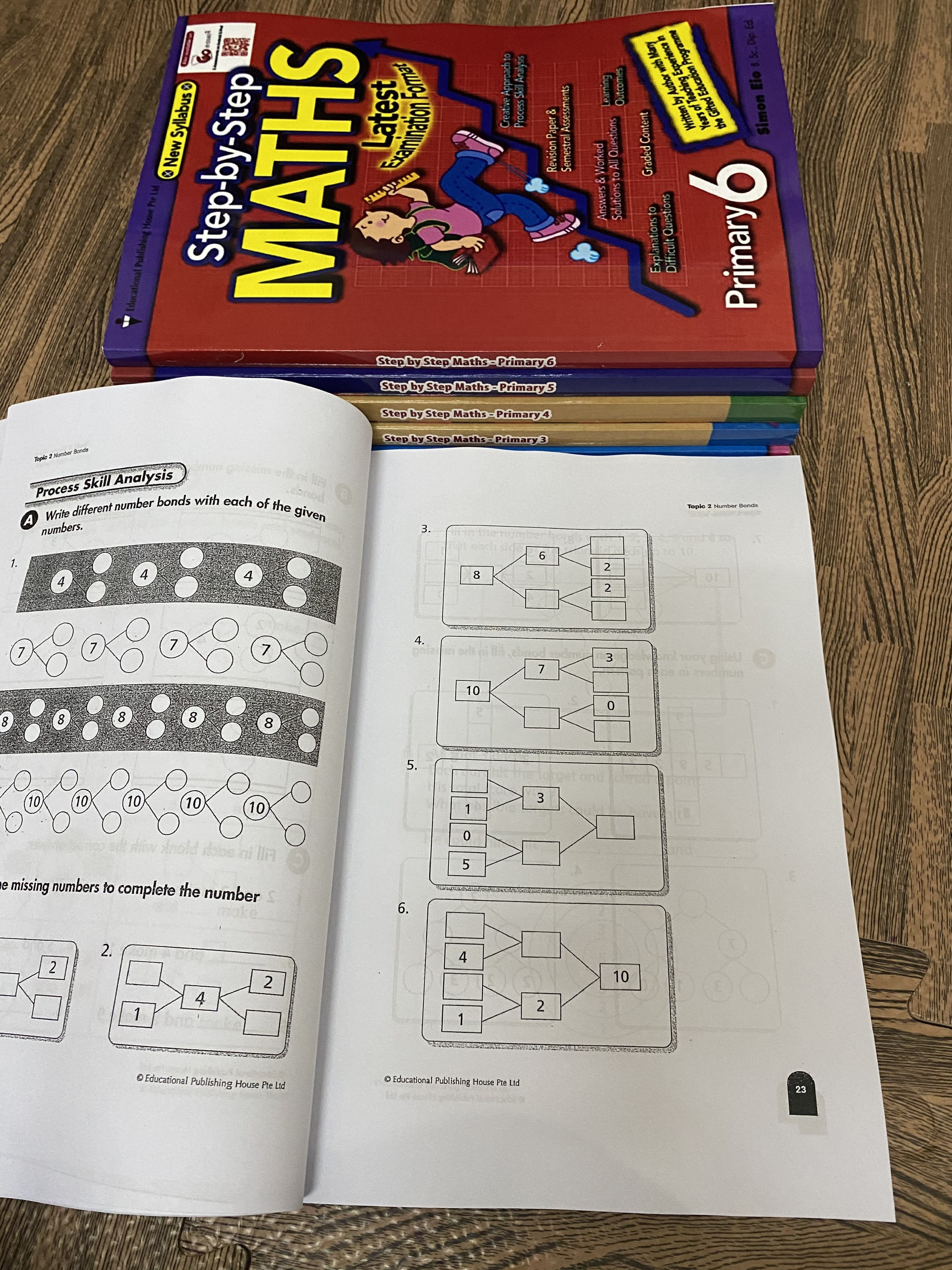 Bộ 3 Quyển - Level 4 - Complete maths, Step by step math, Challenging 4 in 1 maths (Tiểu học) - Hanoi Bookstore