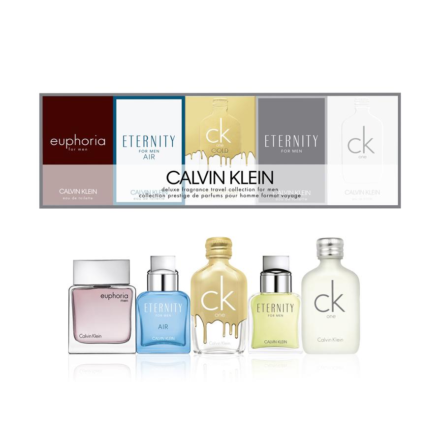 Set 5 chai nước hoa Calvin Klein Deluxe Frangrance Travel Collection for  Men 