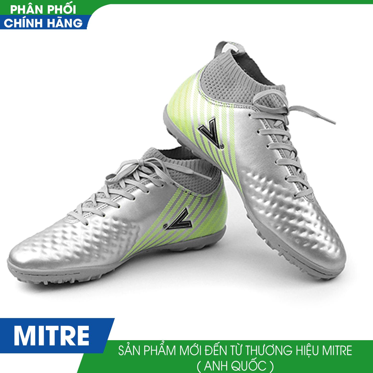 Giầy đinh đá bóng Động Lực Mitre 17034(màu bạc)