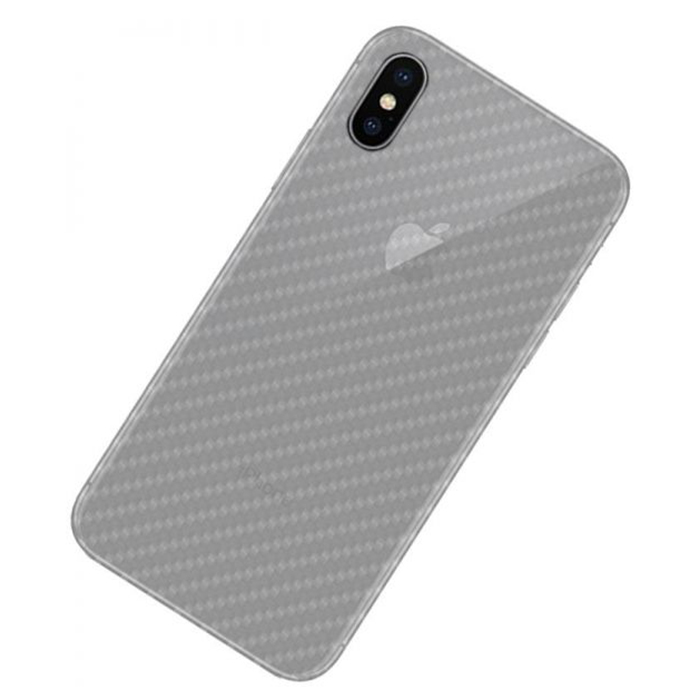 Miếng dán mặt sau vân carbon cho iPhone X/XS (Trong suốt)