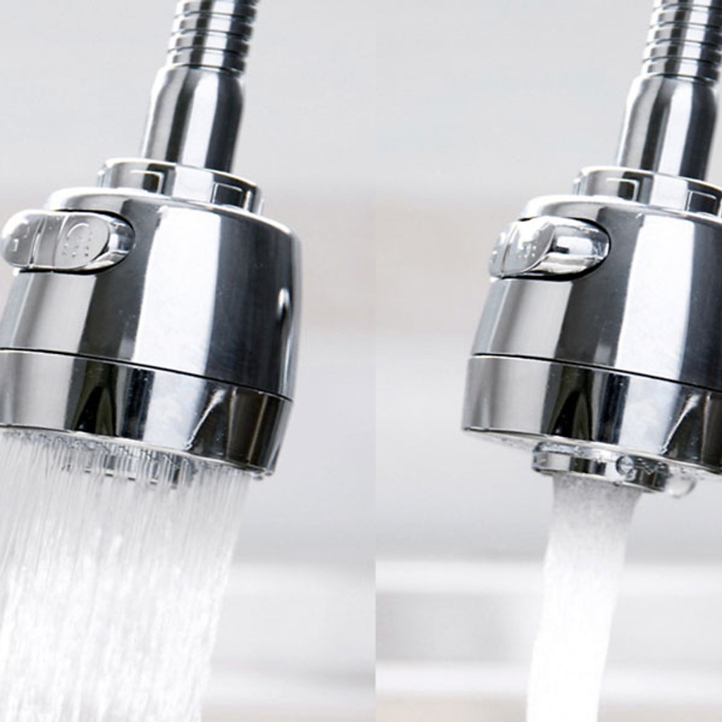 Đầu vòi rửa chén, bát tăng áp xoay 360 độ - 2 chế độ