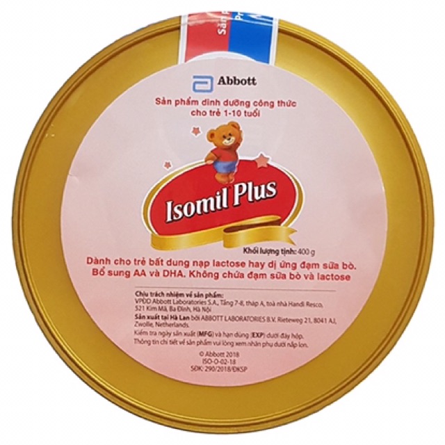[ĐỦ SỐ] Sữa Similac Isomil 400g Mẫu Mới Date Mới