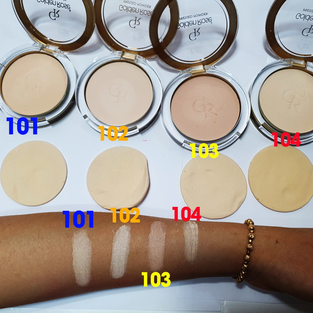 Phấn phủ trang điểm Golden Rose Pressed Powder