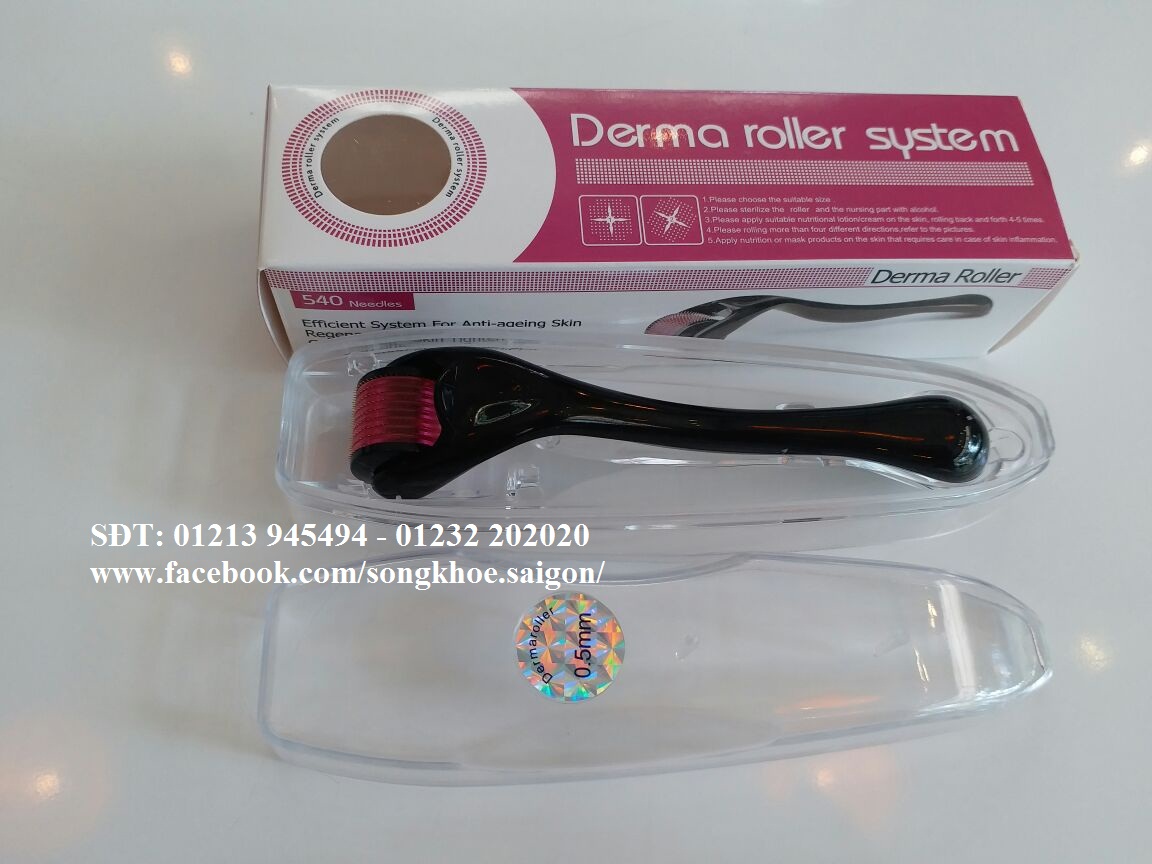 [HCM]Lăn kim mặt Derma Roller DRS 540 kim