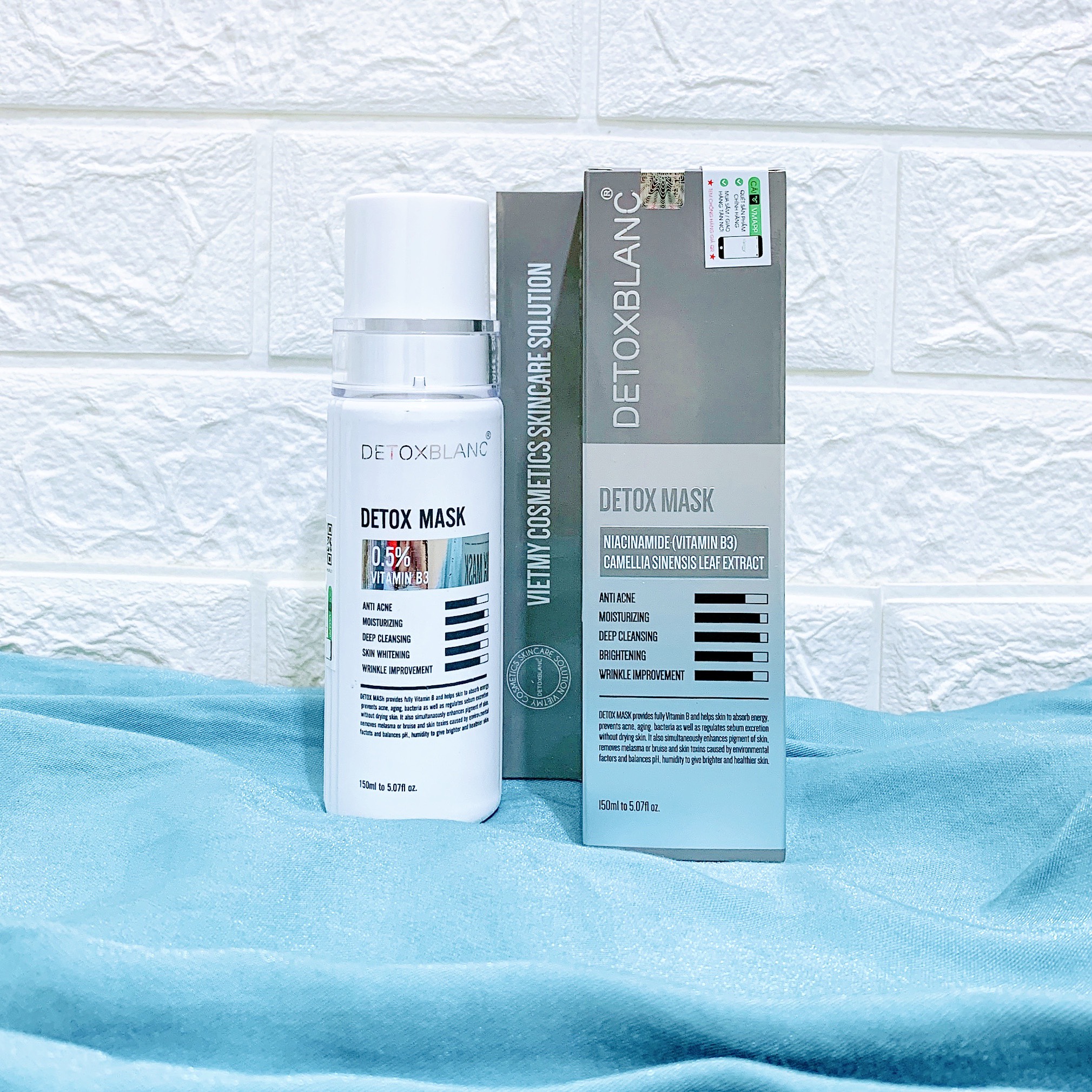 Mặt nạ thải độc trắng da DetoxBlanc