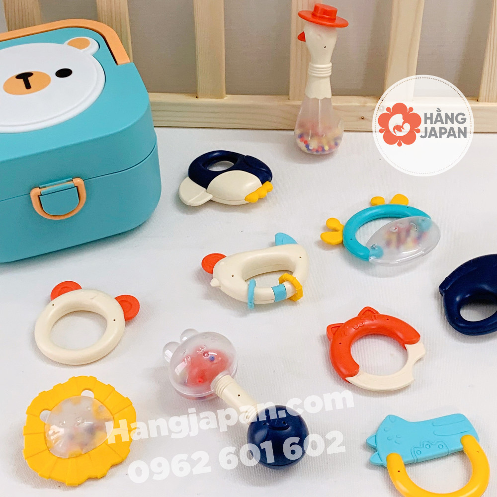 Hộp xúc xắc đèn nhạc 10 món cho bé umoo chính hãng um-10100
