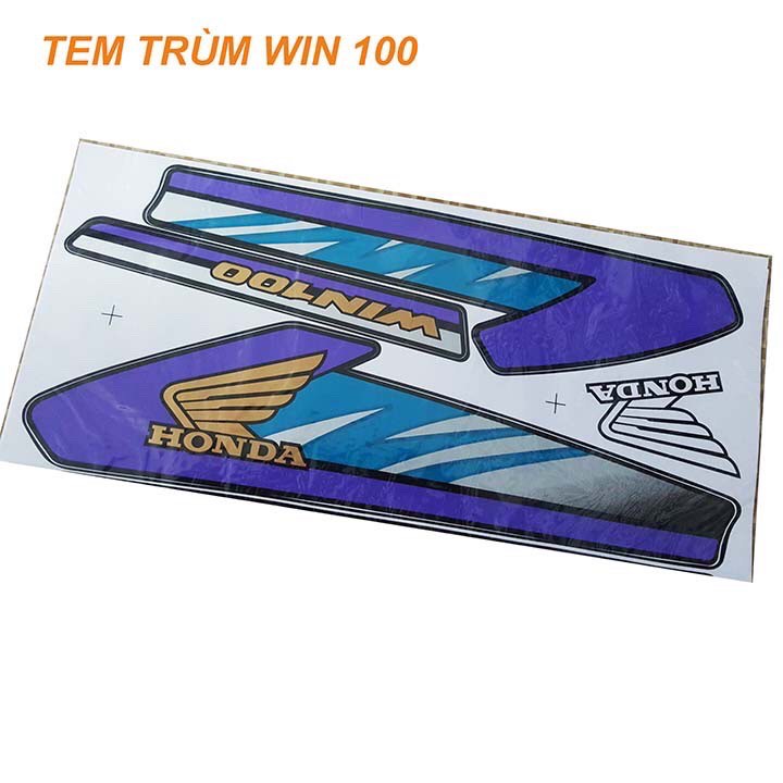 BỘ TEM XE WIN 100- NHIỀU MÀU
