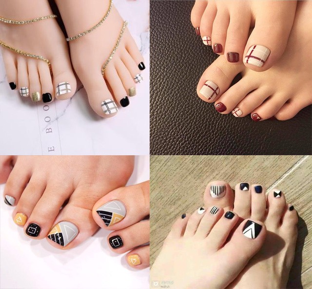 Móng up chân Hàn Quốc ,màu đục,đủ size, túi 500 móng - MiNi Nails