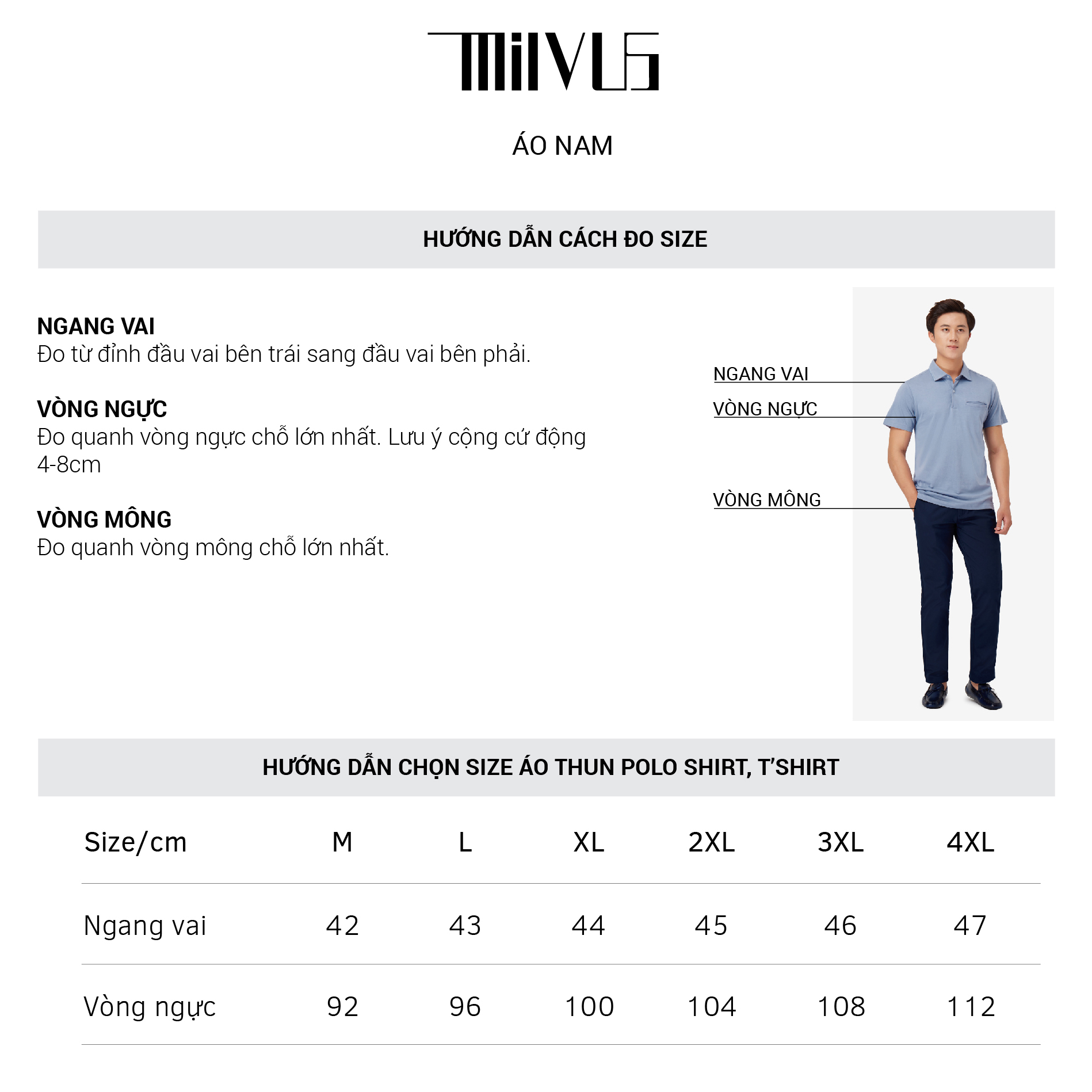 Áo thun polo nam Milvus MVP391M