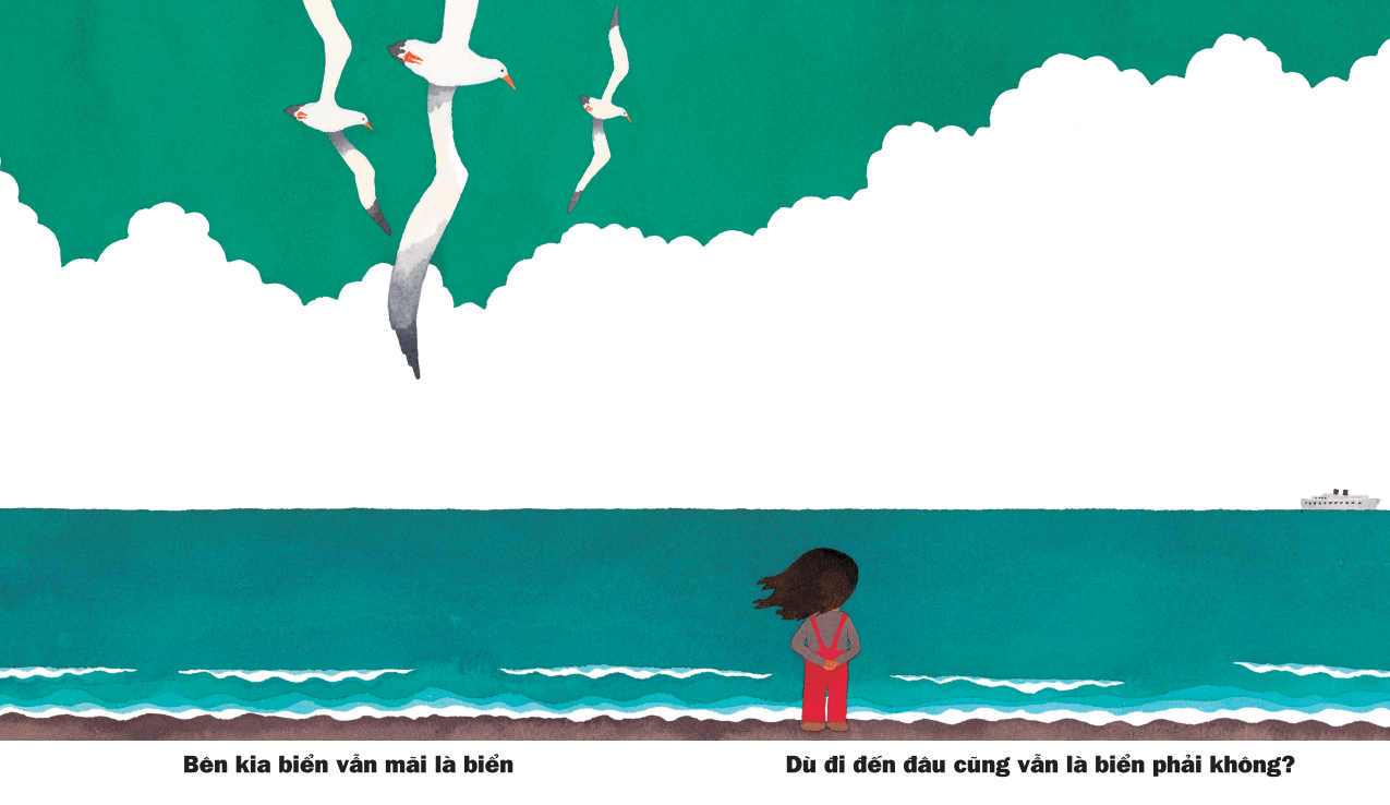 Sách Ehon Nhật Bản - Phát triển sáng tạo cho bé từ 3 tuổi - Bên kia biển