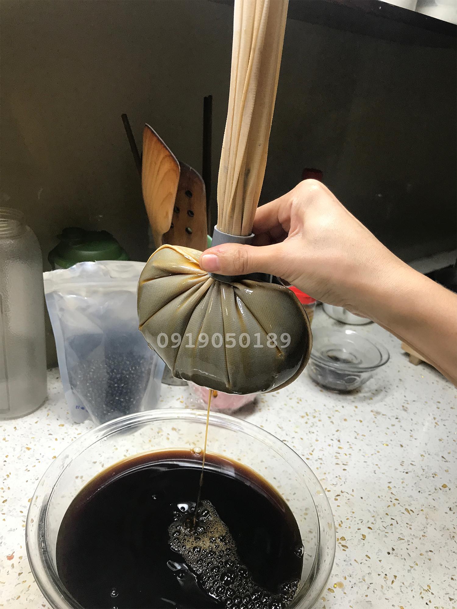 Túi lọc sữa hạt kèm chốt tuốt 24x36cm