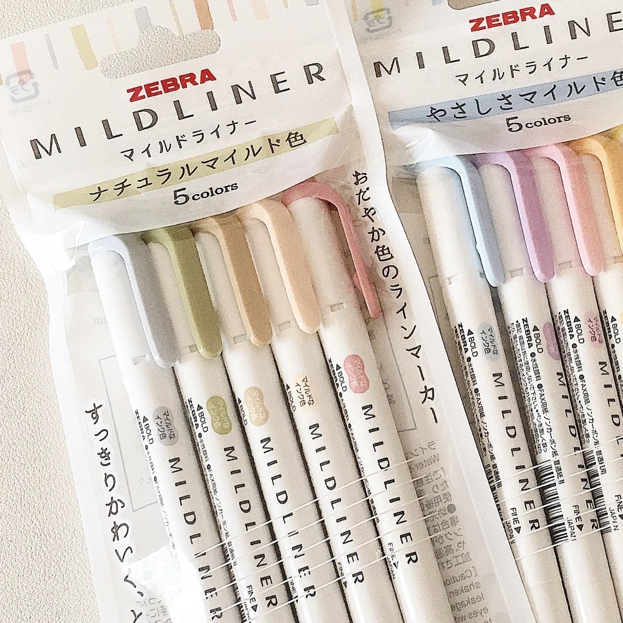 Set bút đánh dấu 2 đầu Mildliner highlighter màu pastel (bản mới)