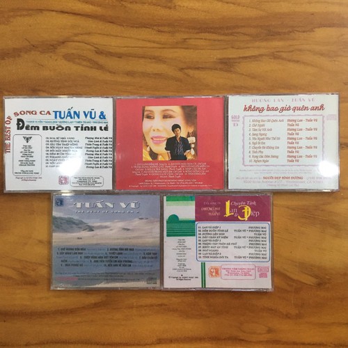 [MDCD] Bộ 5 Đĩa CD Nhạc Vàng Song Ca chọn lọc