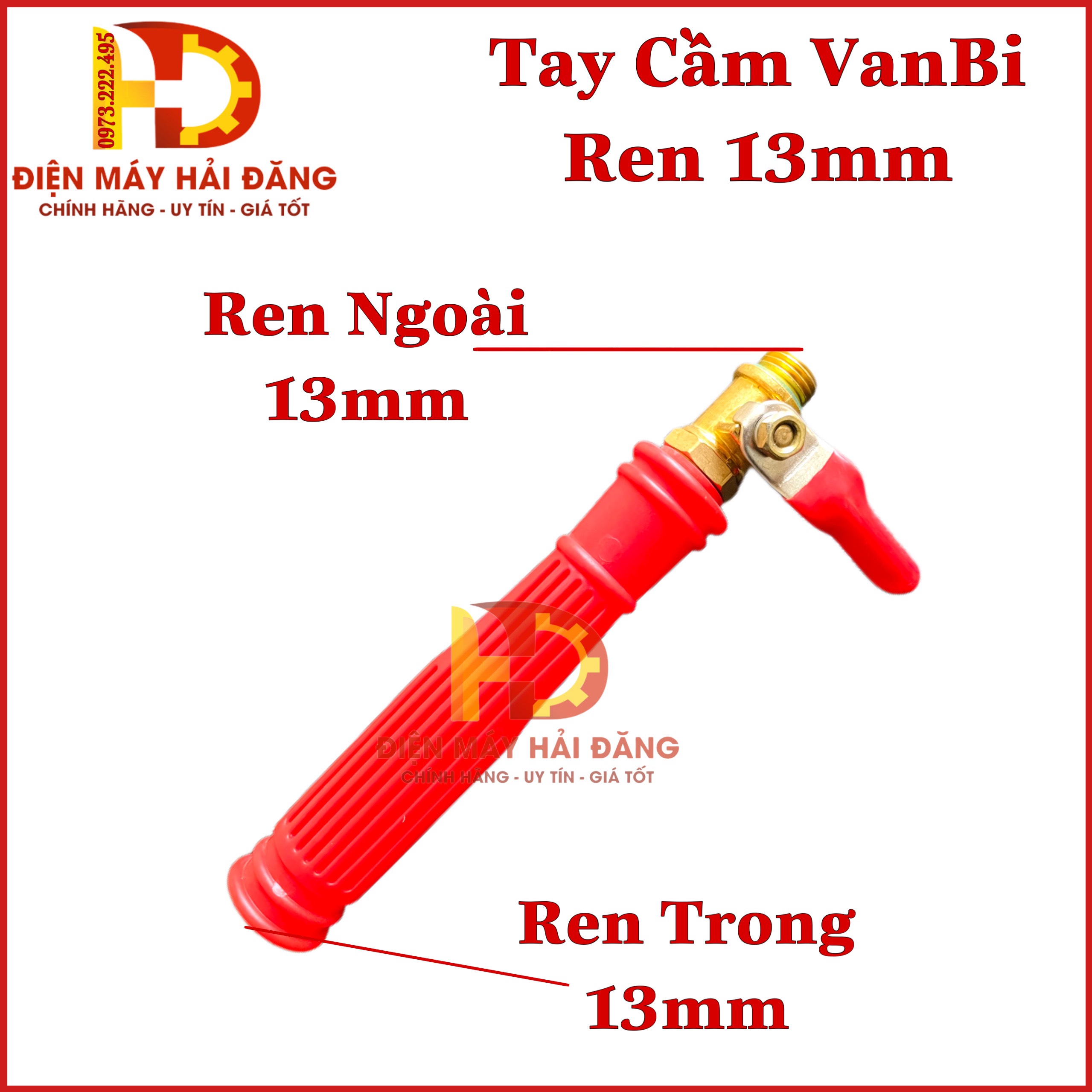 Red handle locking valve special for sprayers | Electric sprayers of all kinds