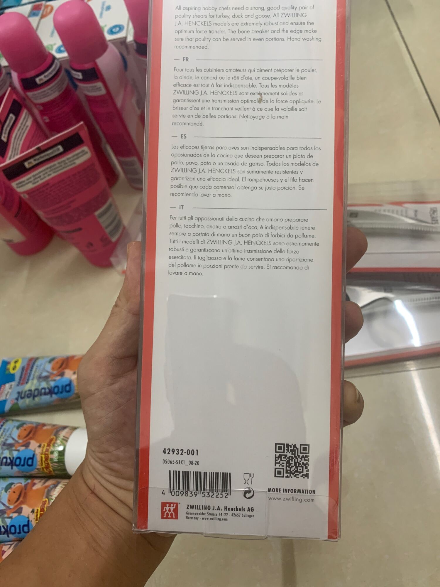 ( Bill Đức ) KÉO CẮT GÀ ZWILLING - MADE IN GERMANY