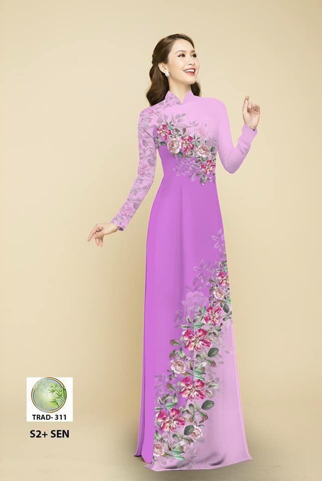 Áo Dài Truyền Thống Cả Bộ: Ad12-T4