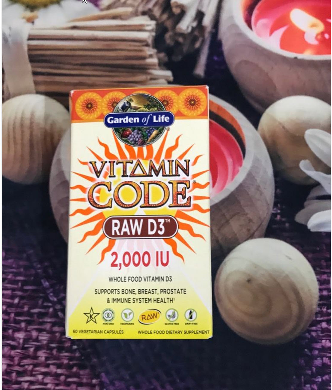 [HCM]VITAMIN D3 TƯƠI VITAMIN CODE GARDEN OF LIFE
