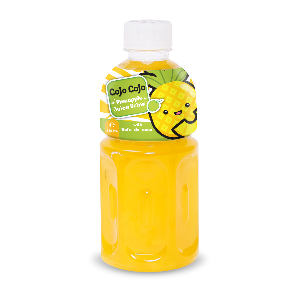 [Lốc 6 ] Nước Ép Trái Cây có thạch dừaTopping Nata de coco 320ml