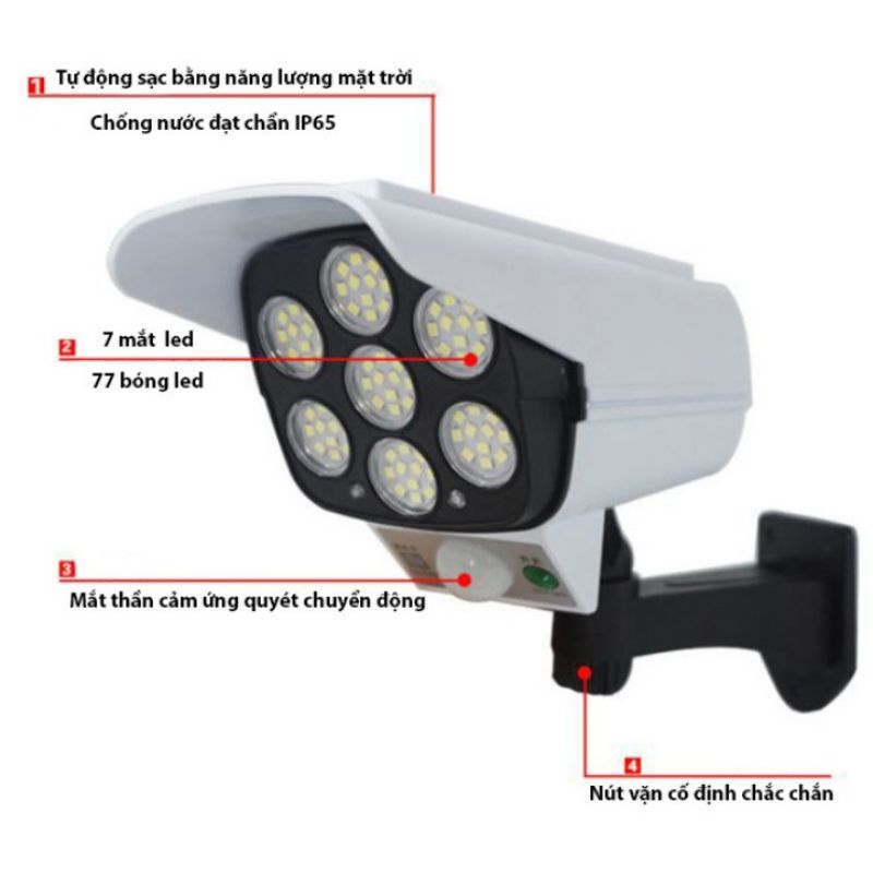 Đèn năng lượng mặt trời giả Camera